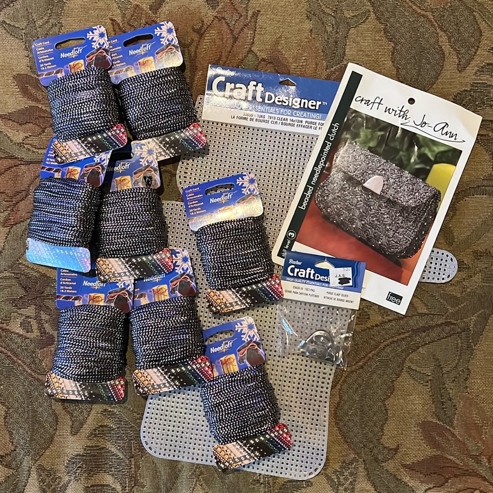 Needlepoint clutch kit DIY